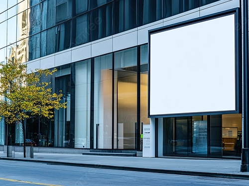 Reklam dünyasında dikkat çekmenin en etkili yollarından biri bina cephesi reklam alanlarıdır.